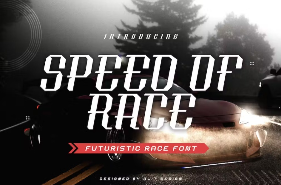 Free Speed of Race Typeface Font Download