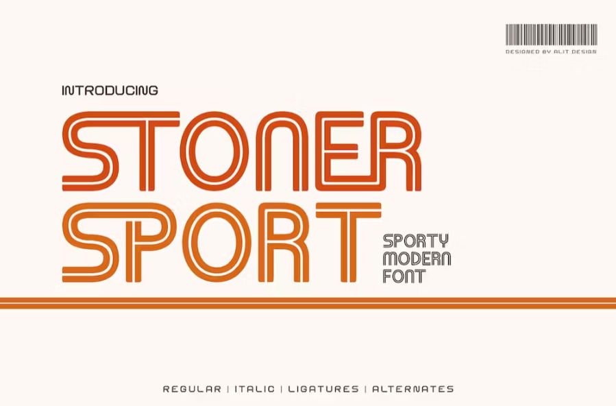 Free Stoner Sport Typeface Font Download