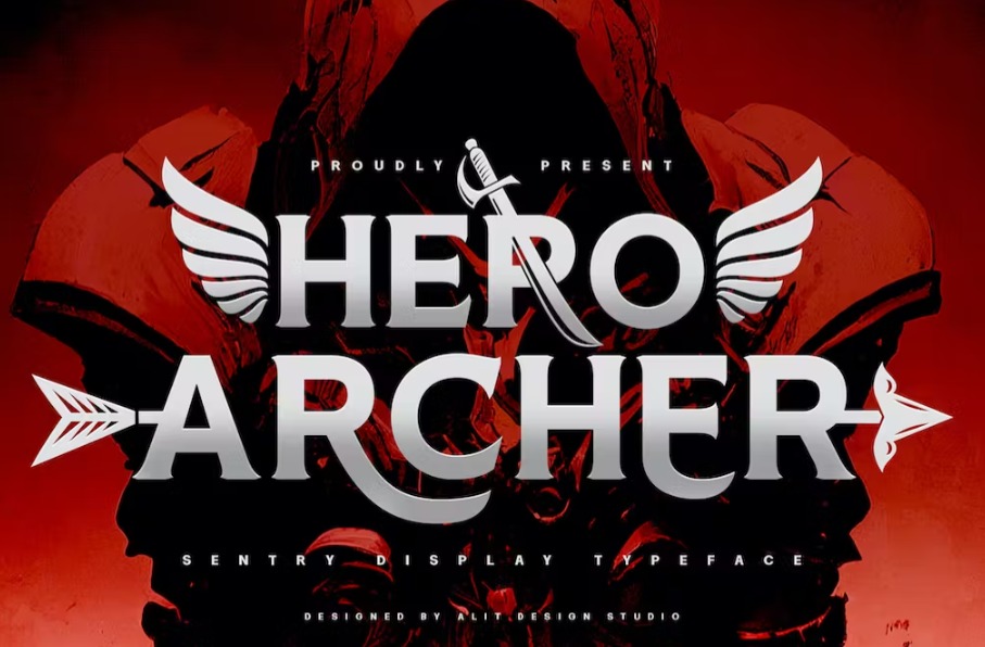 Free The Hero Archer Typeface Premium Fonts Download