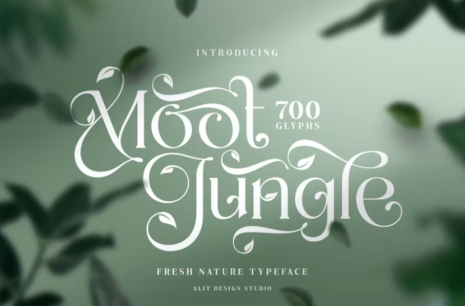 Free The Moot Jungle Nature Typeface Font Download