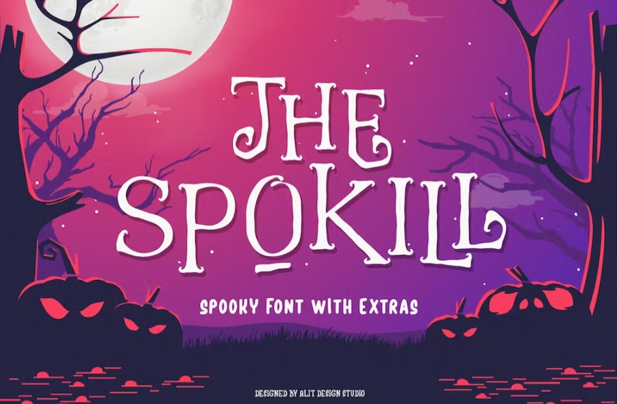 Free The Spokill Halloween Typeface font Download