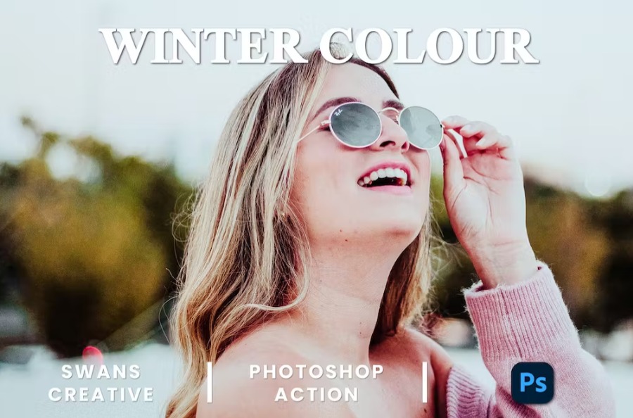 Free Winter Colour Photoshop Action Download