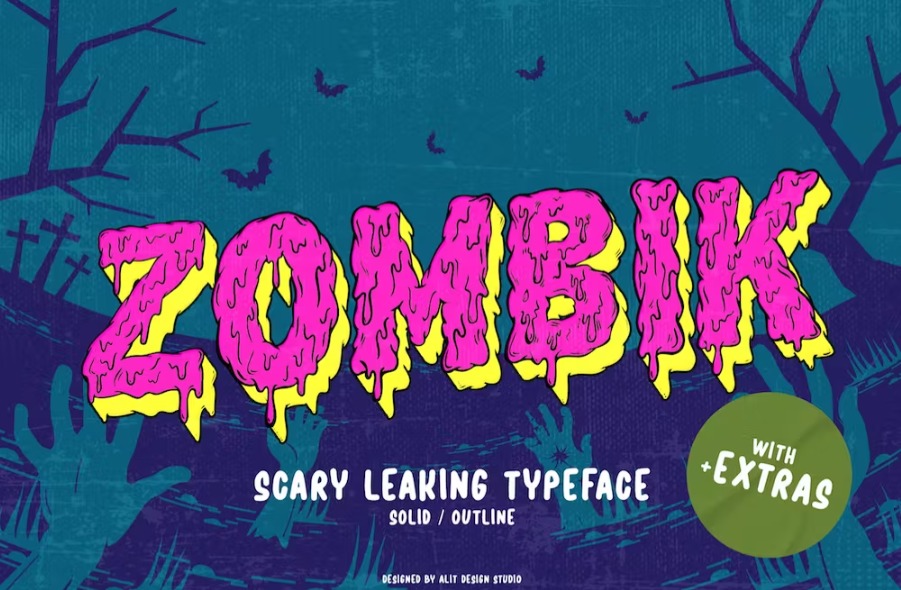 Free Zombik Typeface font Download